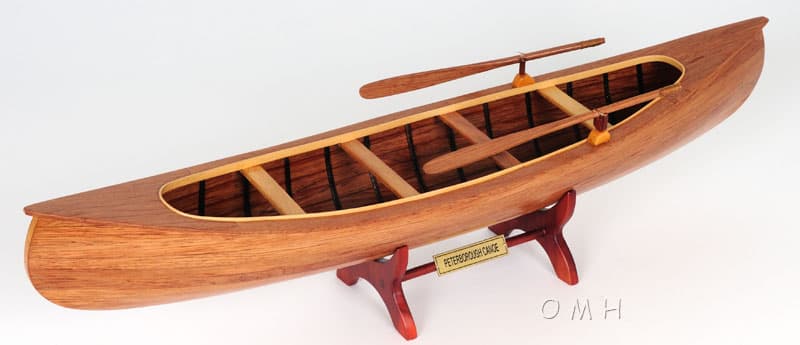 Wooden Model Boat Peterborough canoe